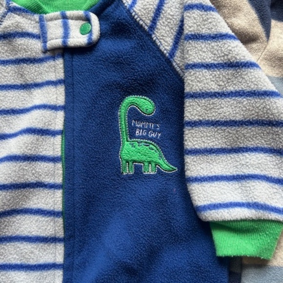 Fleece Baby footed onesies (x5) - 3-6 months - Picture 3 of 7